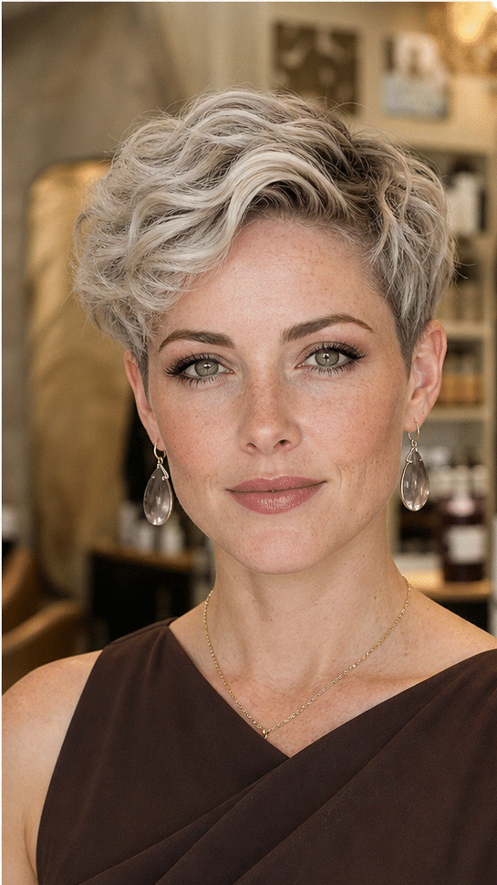 Frosted Champagne Silver Hair