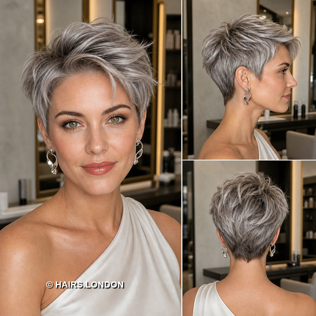 Frosted Silver Hair
