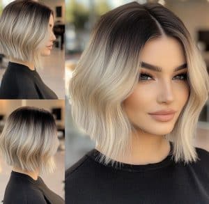 Blonde Ombre Bob Hair