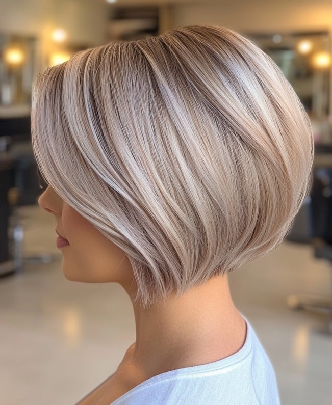 Champagne Blonde Bob