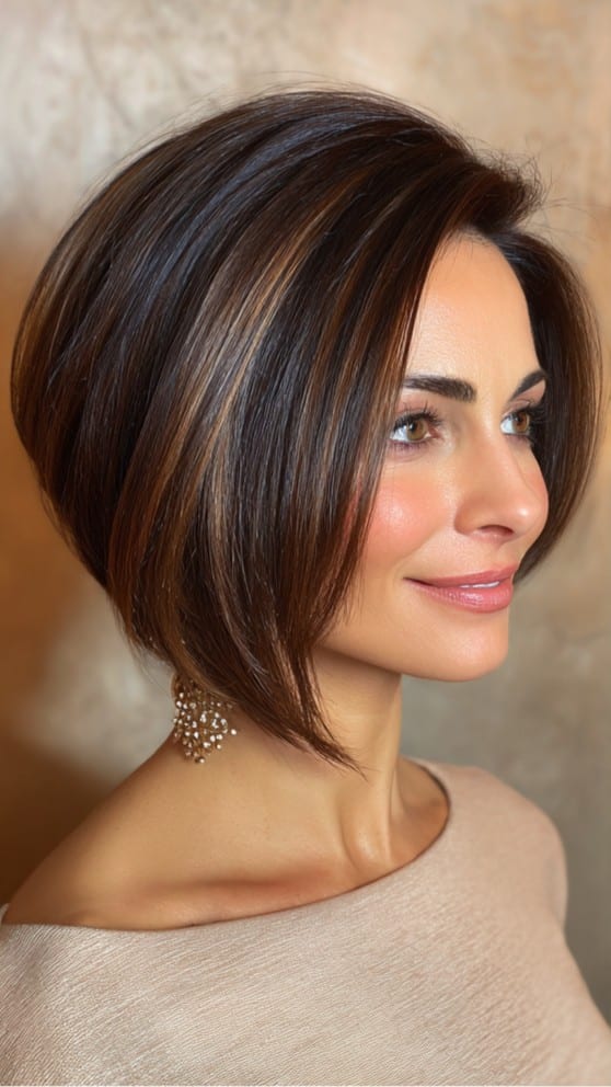 Chocolate Brown Bob Hair