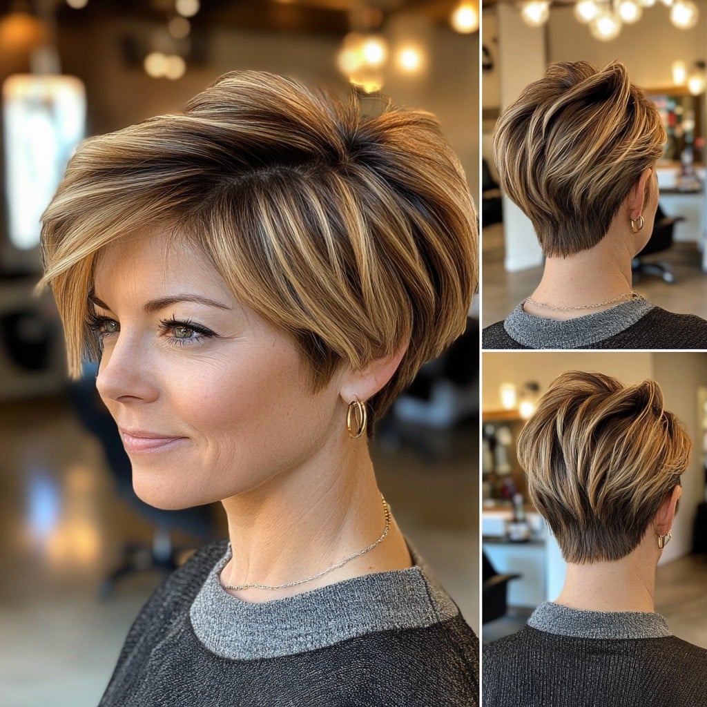 Golden Blonde Pixie Bob with Dark Lowlights
