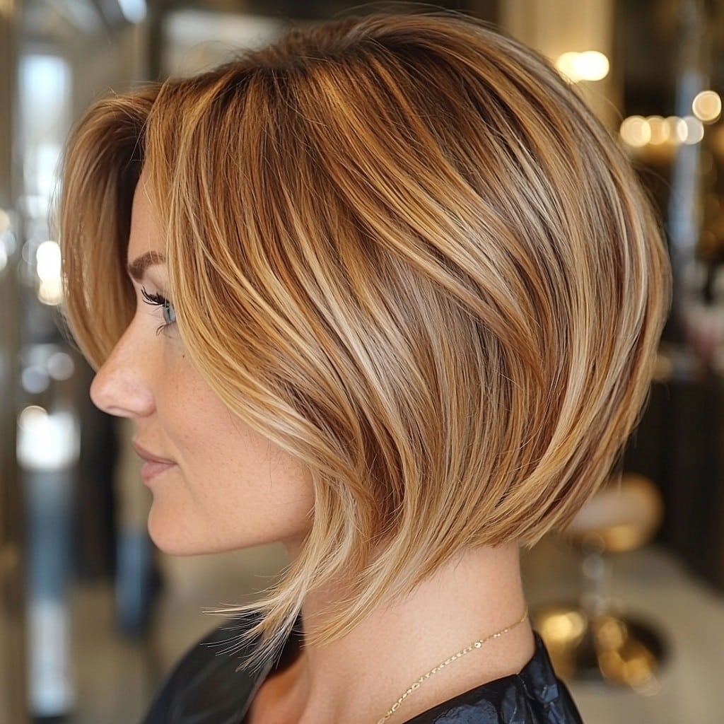 Golden Honey Blonde Bob Hair