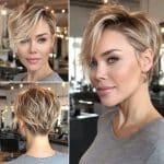 Honey Blonde Pixie Bob Hair