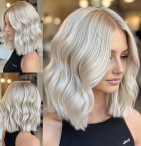 Icy Platinum Blonde Hair