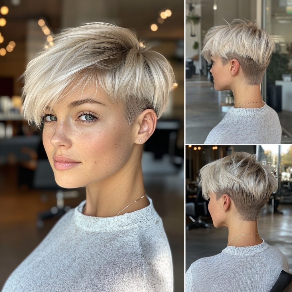 28 Eye-Catching Blonde Pixie Cut Ideas to Show Your Stylist