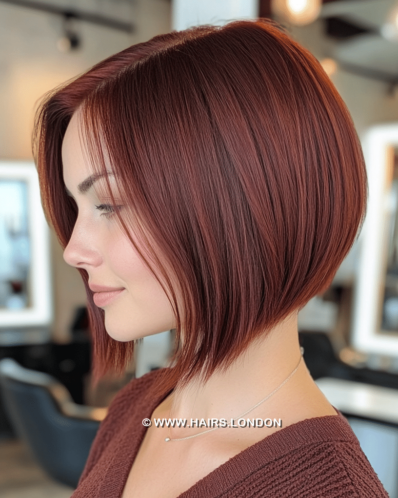 Rich Auburn Bob Hair