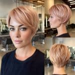 Rose Gold Pixie Hair