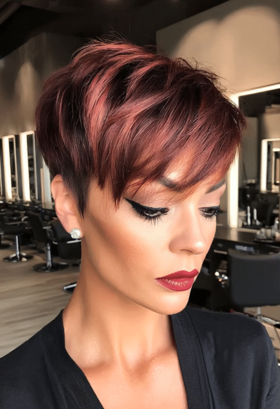 Rosewood Burgundy Blend Hair