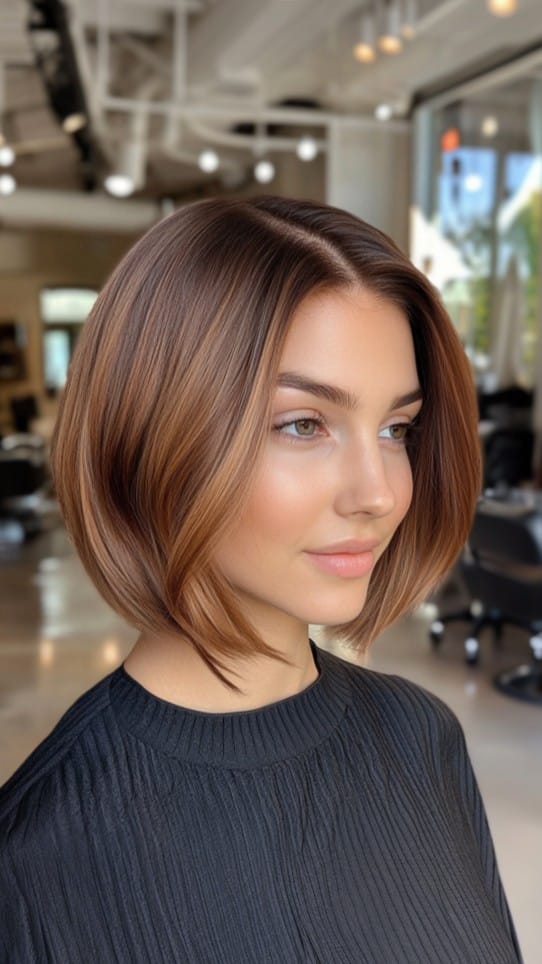 Warm Caramel Brown Hair