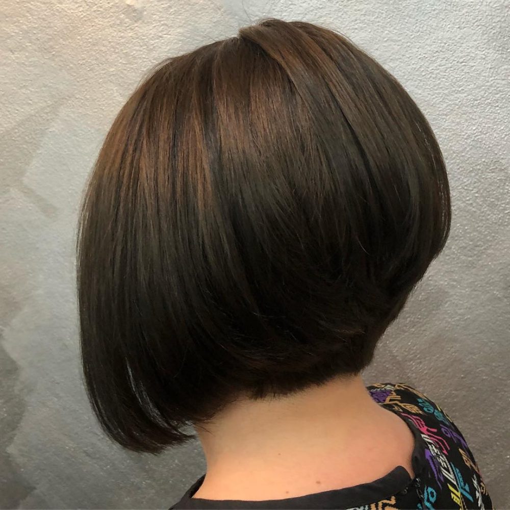 A fabulous short concave bob with a stacked back