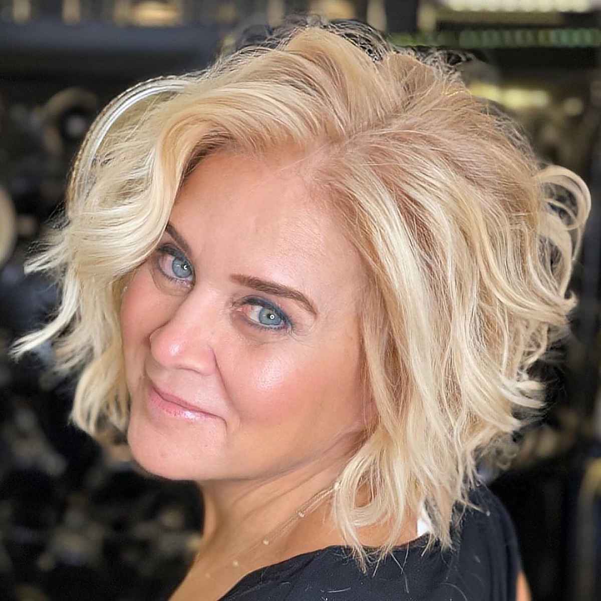 a-line sun-kissed blonde beach waves