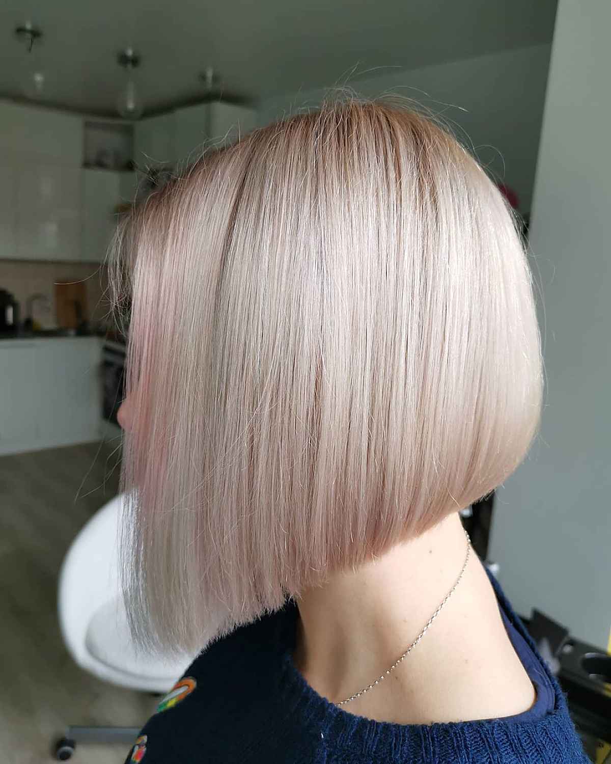 Angled Bob for Straighter Hair