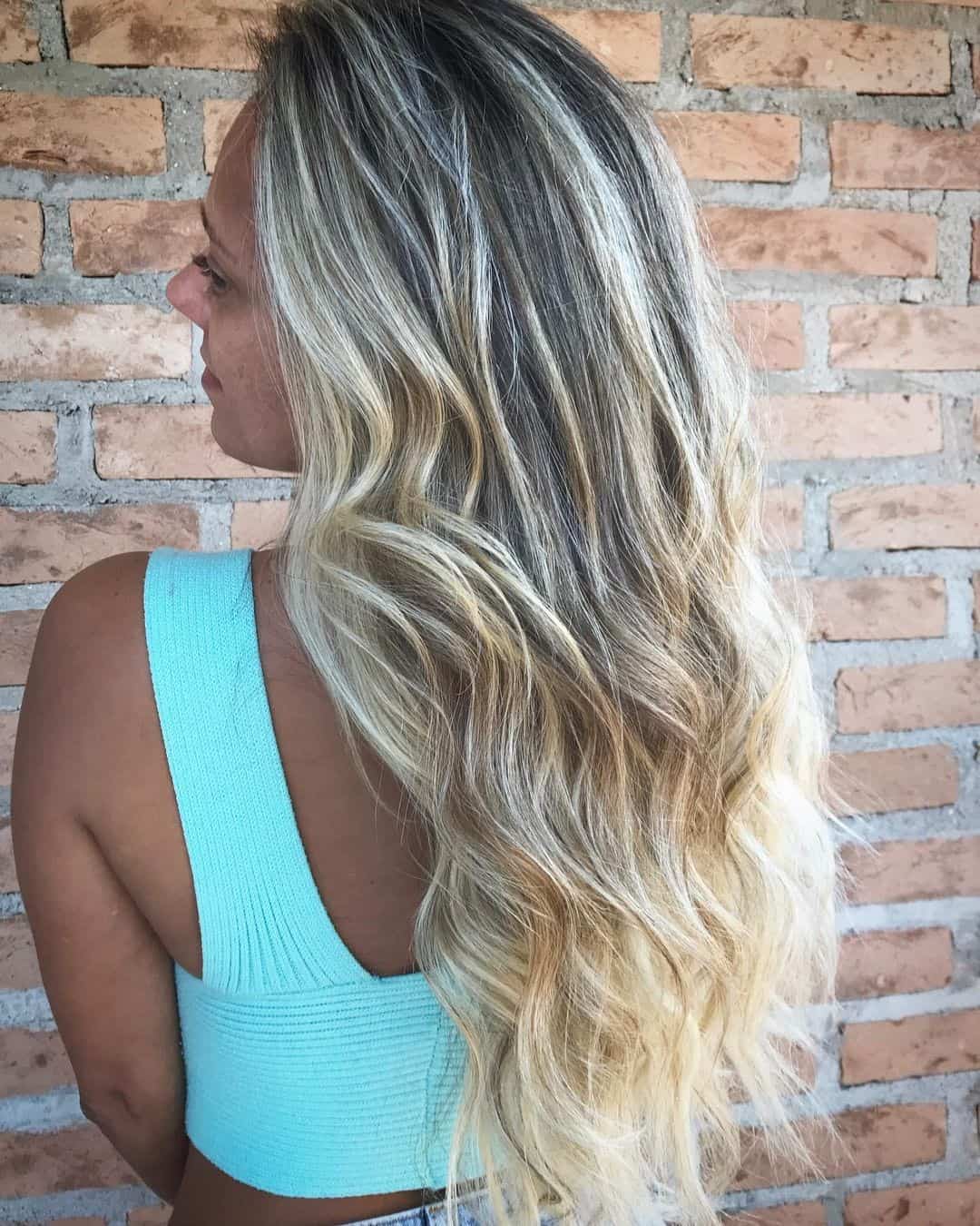 Ash Colored Hairstyles Waves Look 