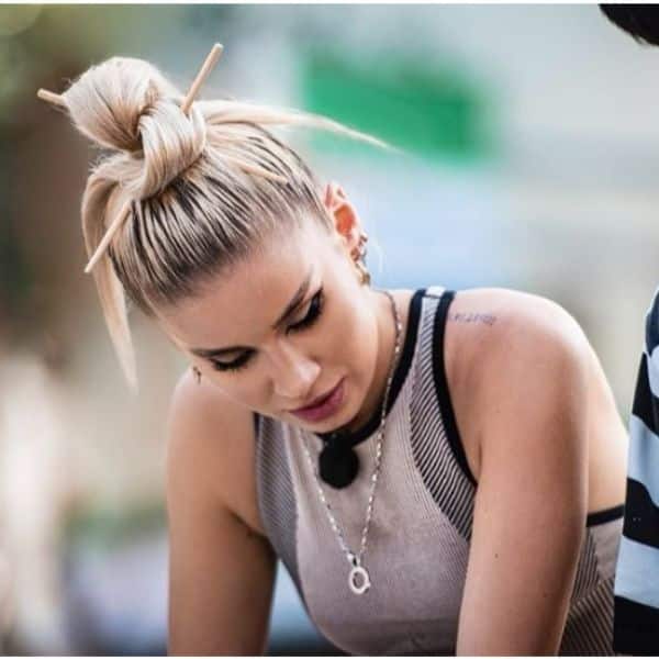  Asian Inspired Top Knot