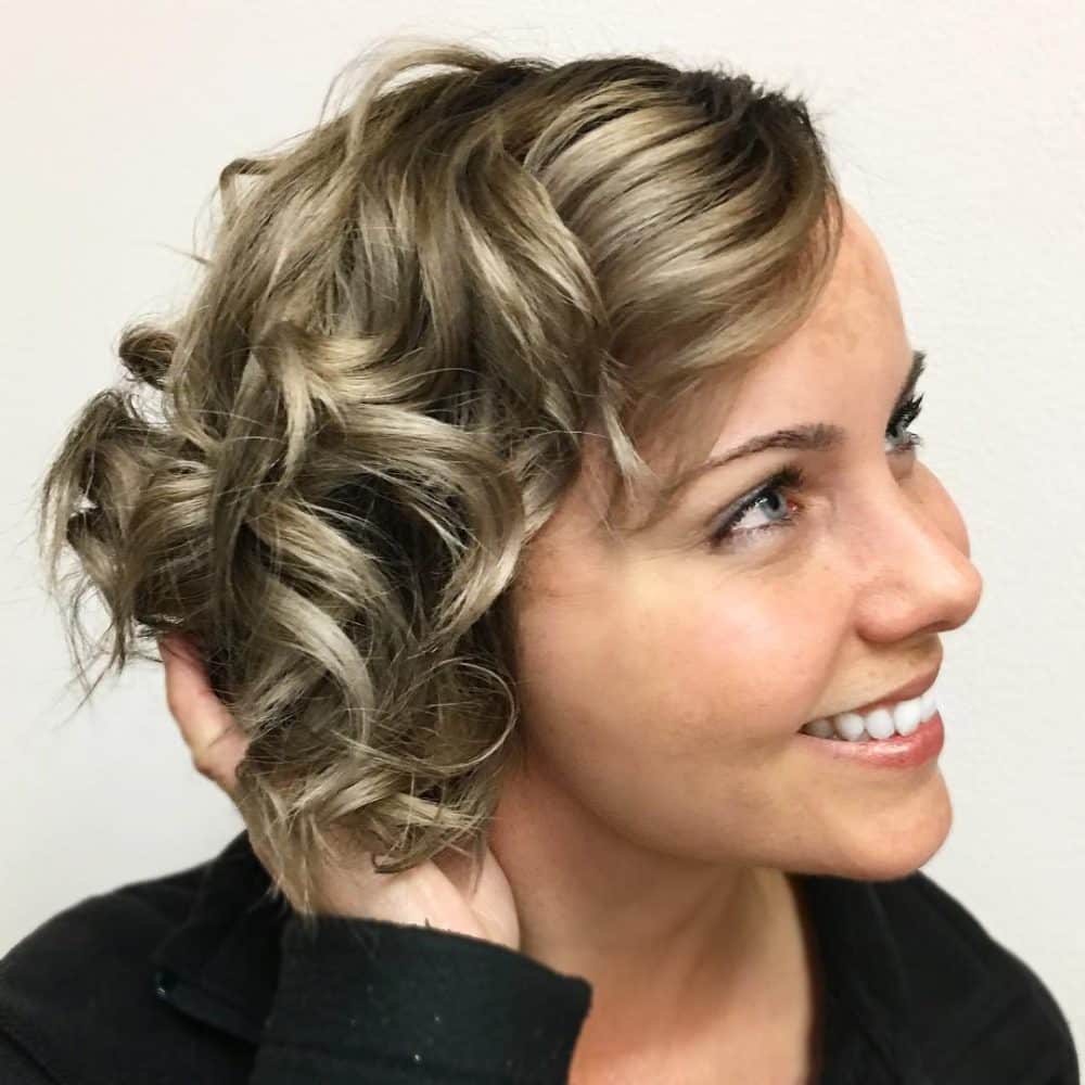 Asymmetrical A-Line hairstyle