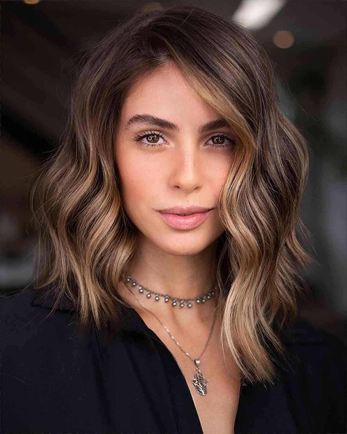 Asymmetrical Bob for Medium Hair