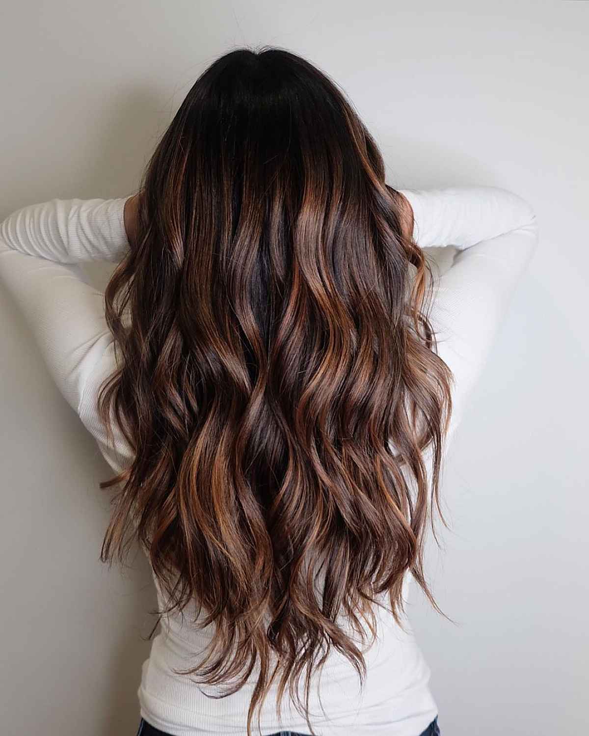 balayage butterscotch brown