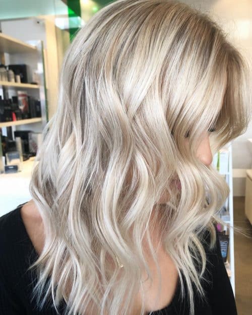 Beautiful golden platinum blonde