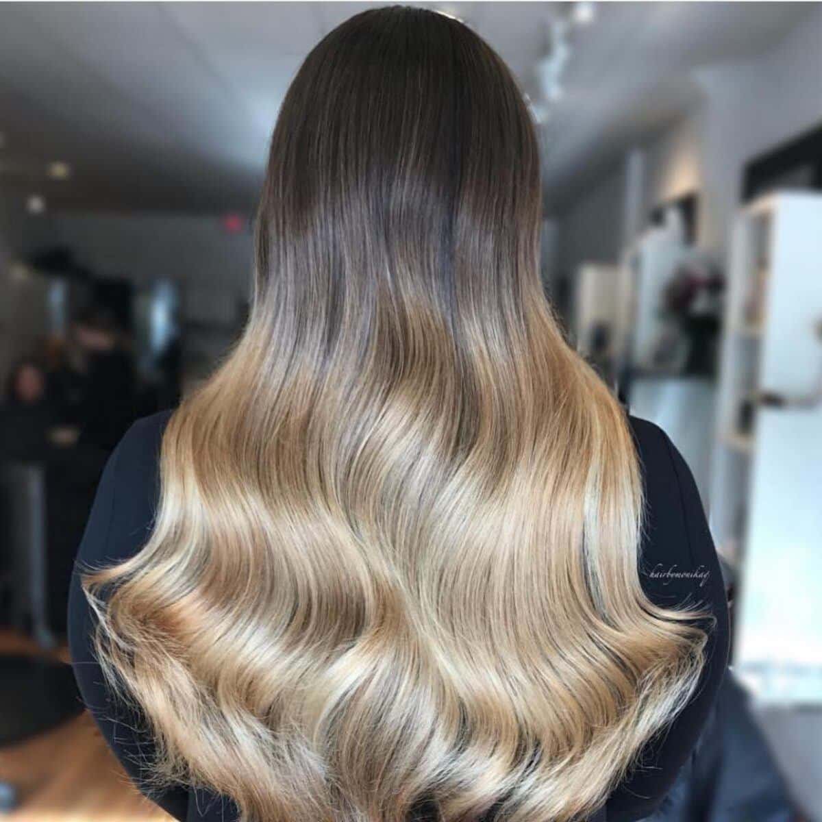 Black Brown to Blonde Ombre Style