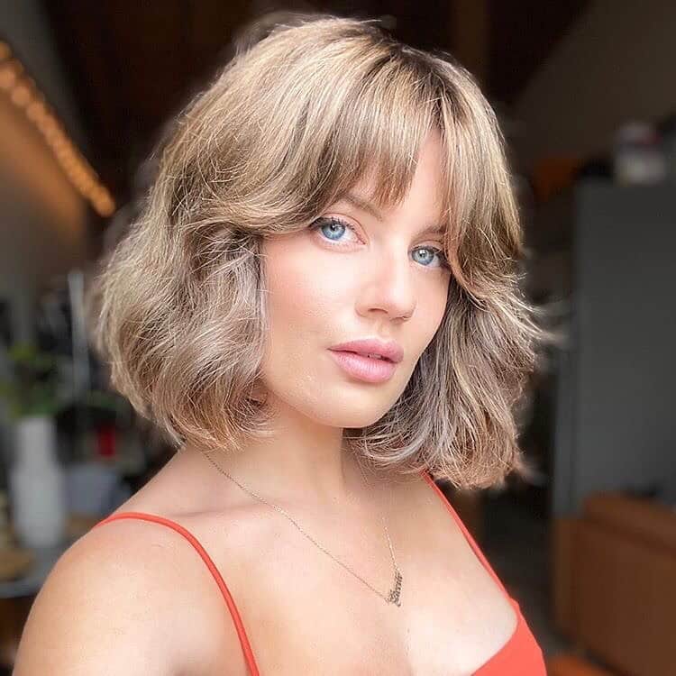 Blunt Bob with Choppy Bangs