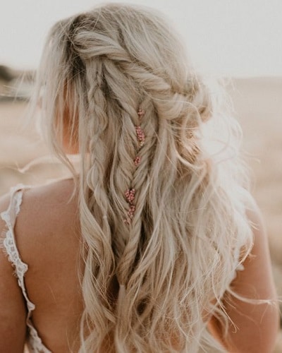 Bohemian Wedding Hairstyles for Long Hair 