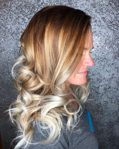 Bold Brunette to Blonde Ombre