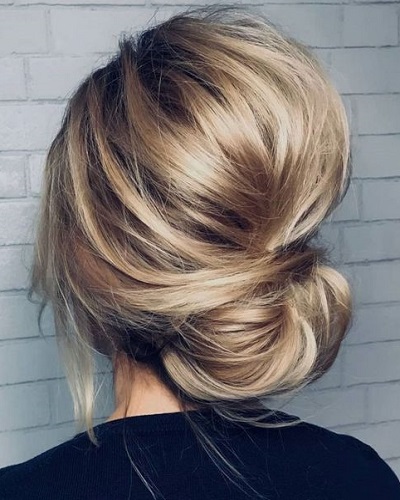 Bouffant Low Bun Prom Hairstyles for Long Hair