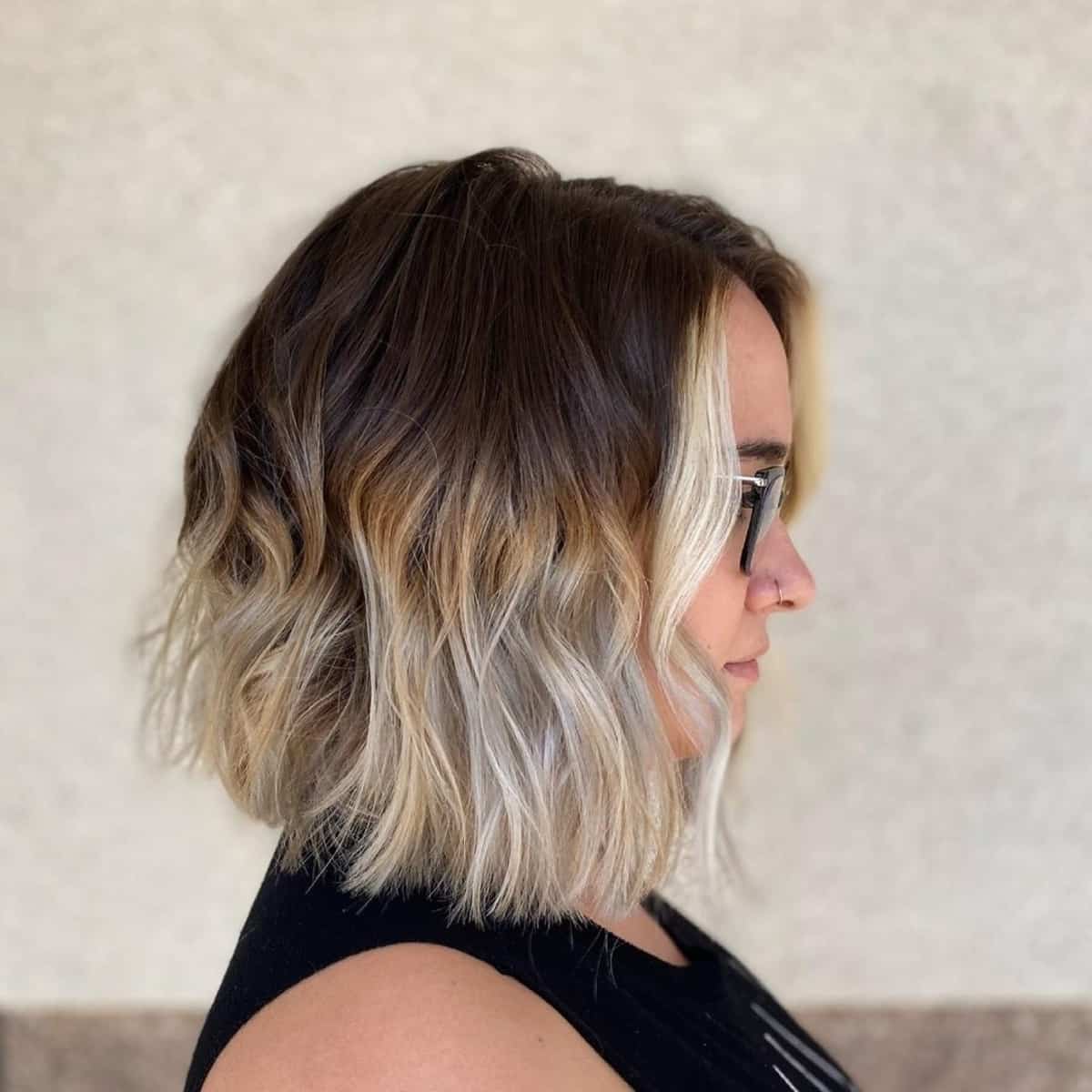 Brown to Blonde Reverse Ombre Hairstyle