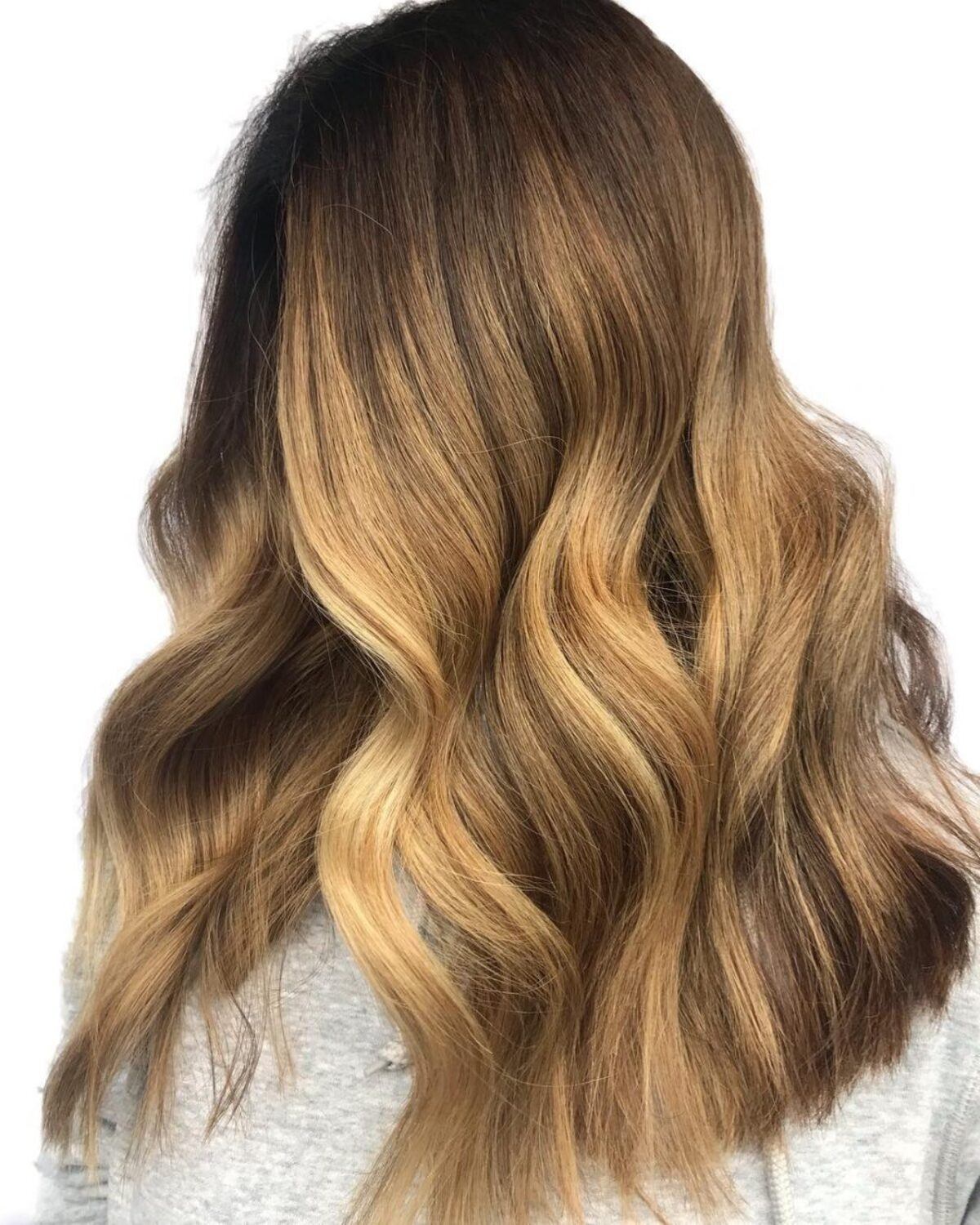 Brown to Dirty Blonde Ombre Hairstyle