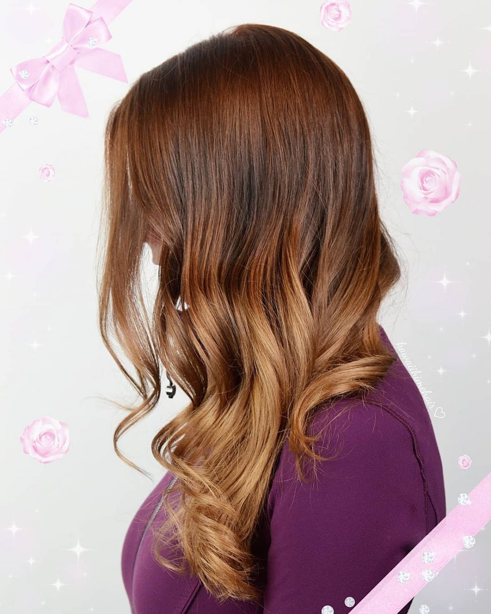 Caramel and Warm Blonde Ombre
