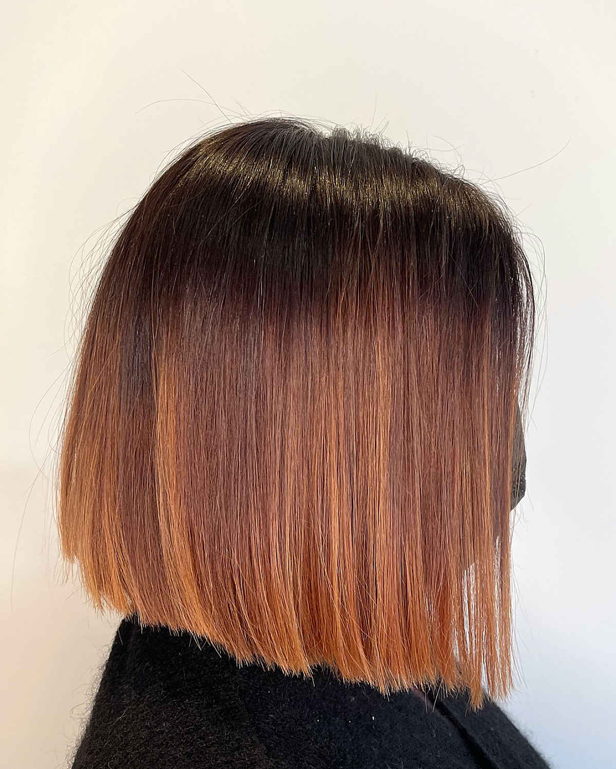 Chic Straight Bob with an Ombre