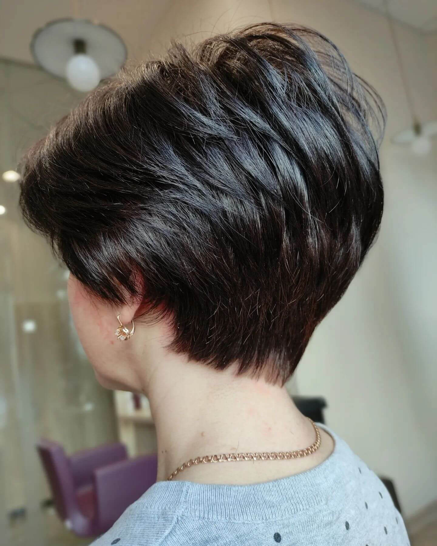 chic textured pixie bob for short thick hair