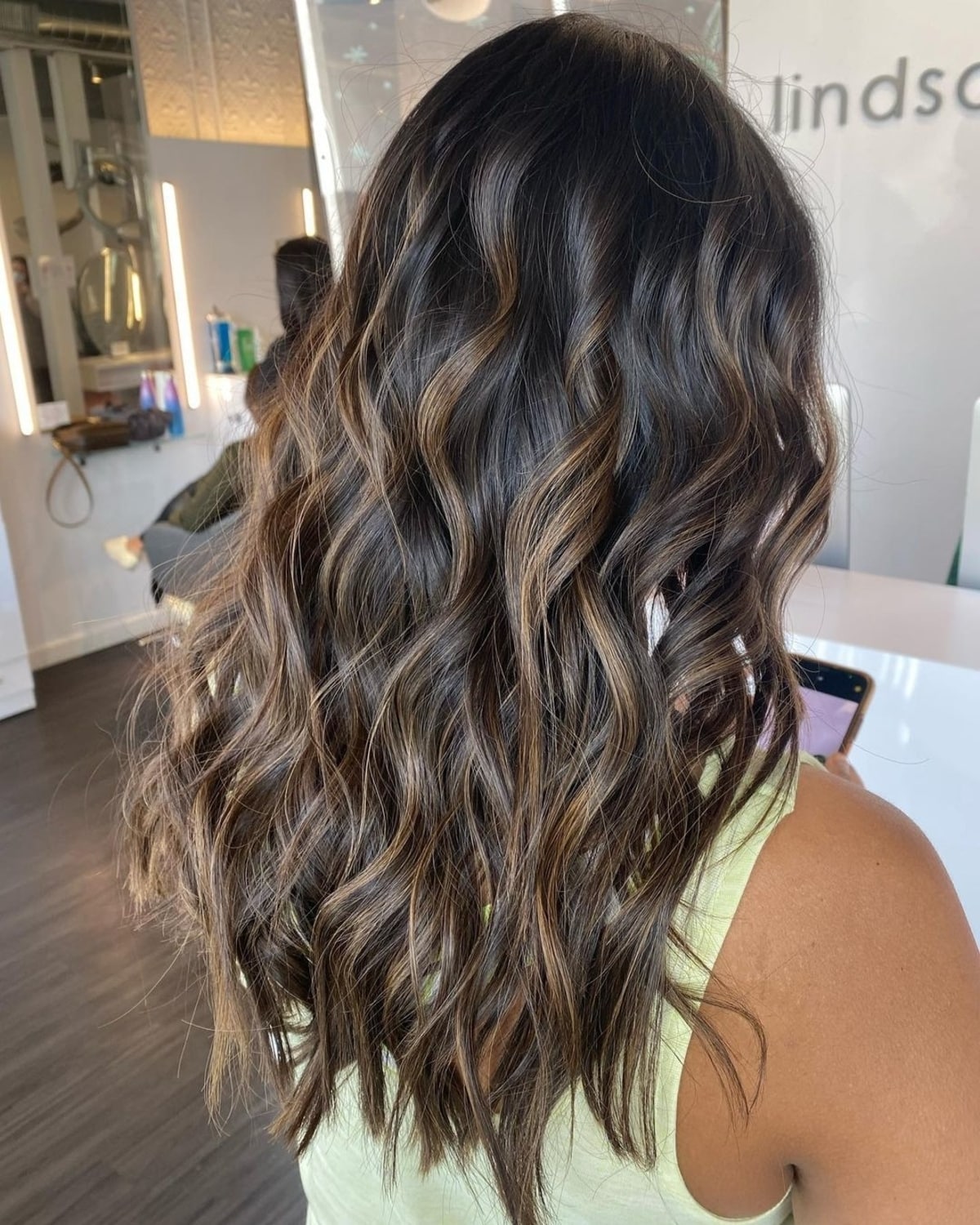 Chocolate brown balayage