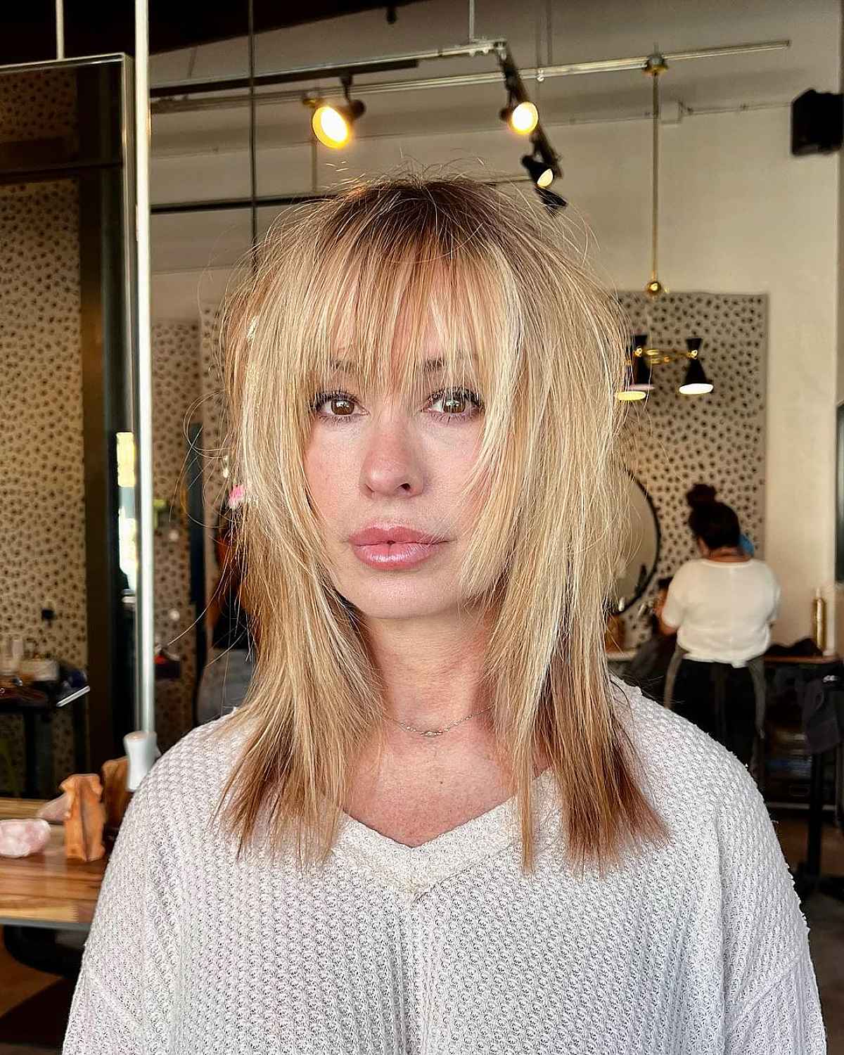 Choppy Layers for medium-length Thin Hair