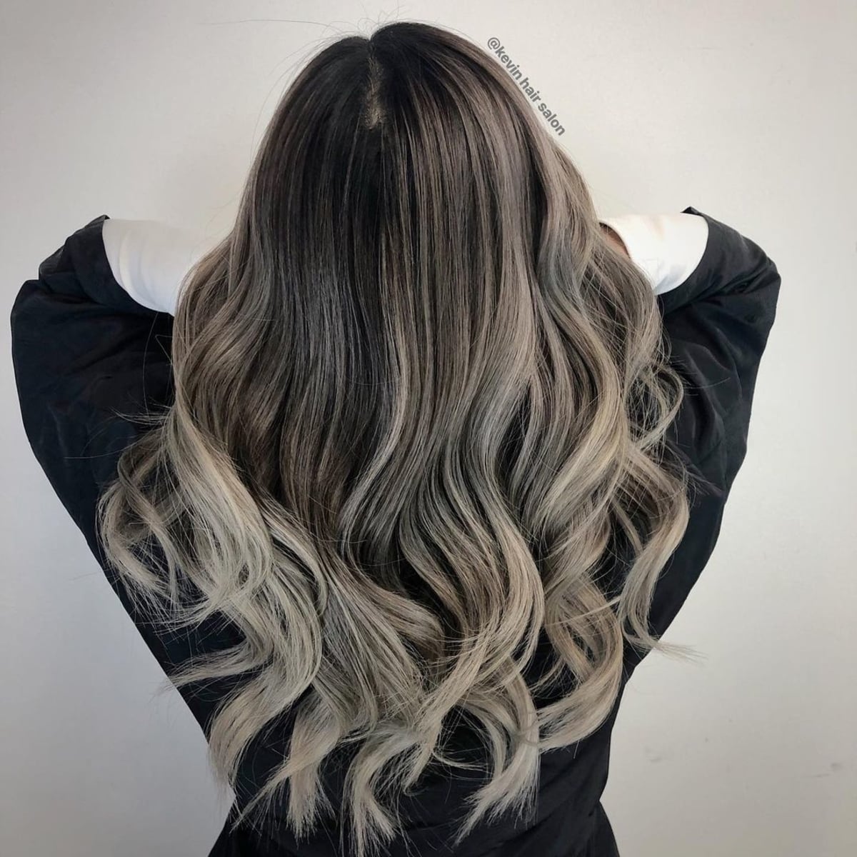 Classic Black to Dark Ash Blonde Ombre