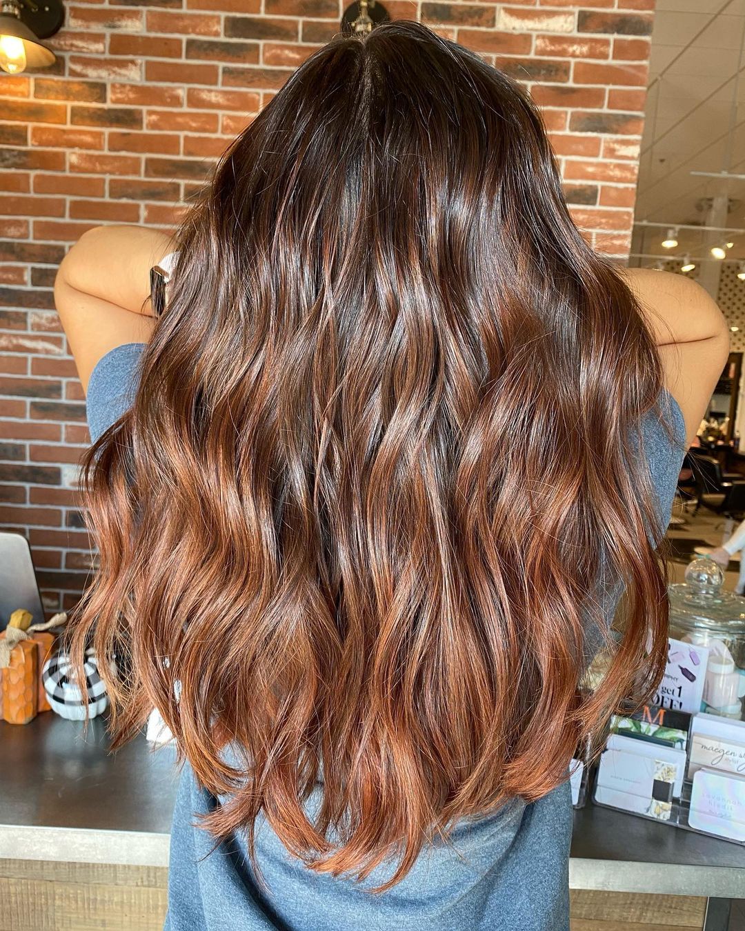 Coffee and Cinnamon Brown Balayage