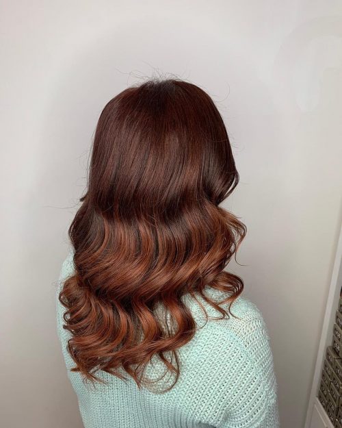 Copper Mahogany hair color