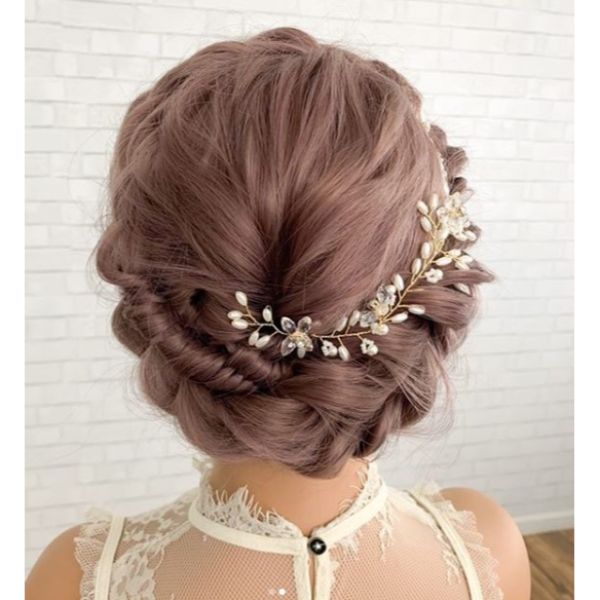 Crown Updo with Head Accessory
