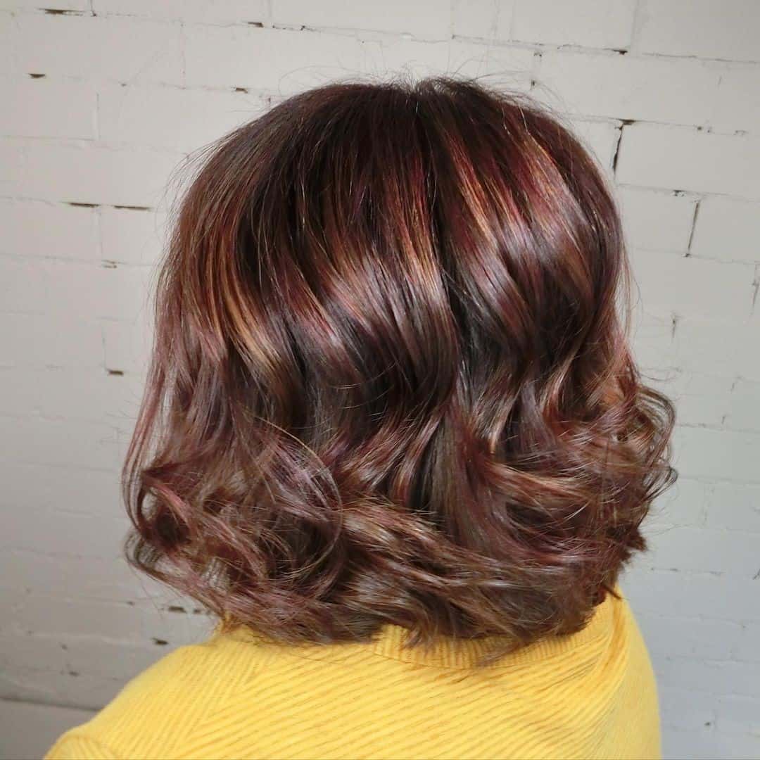 Cute Colored Hairstyles Short Brown Look