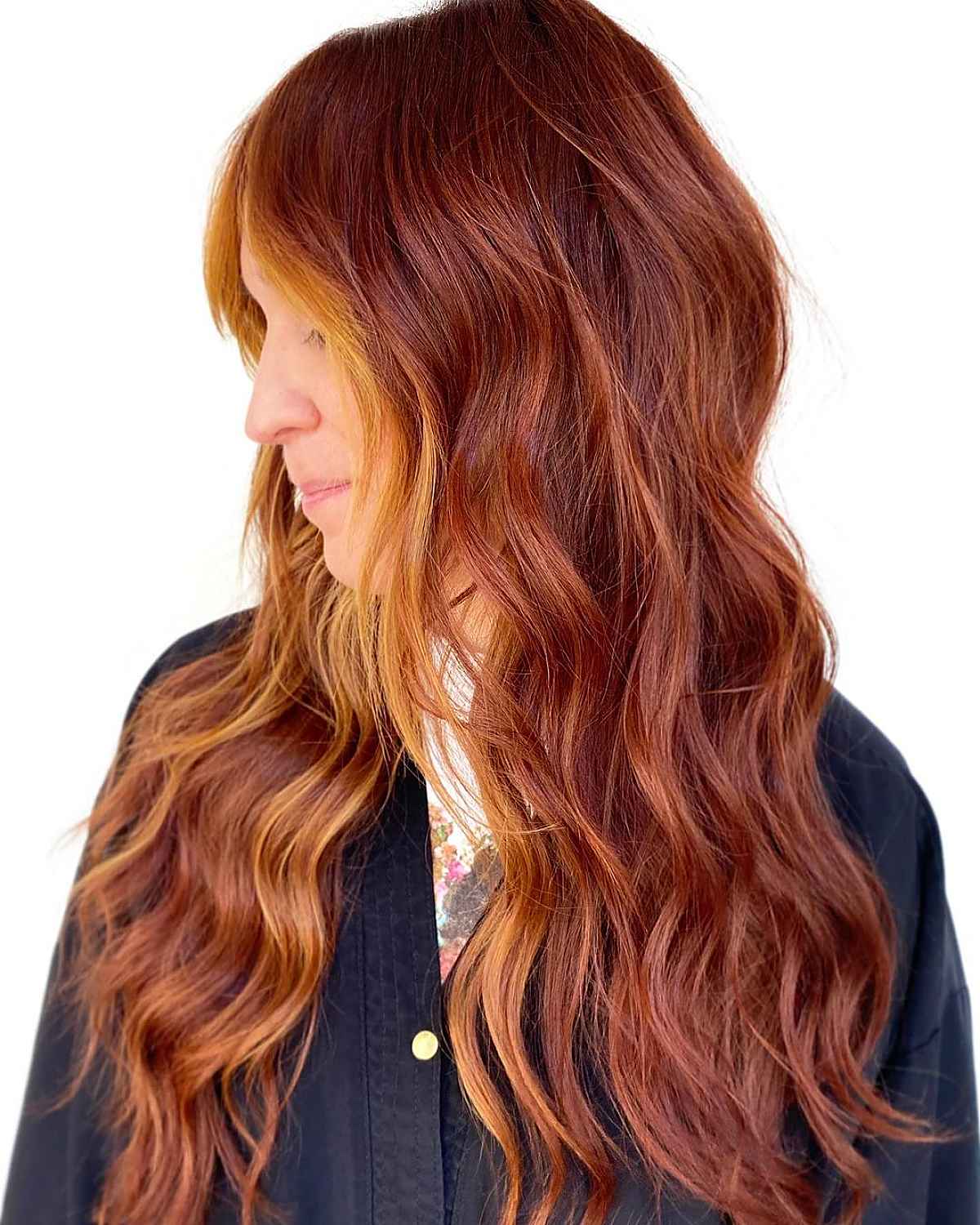 dark auburn hair color