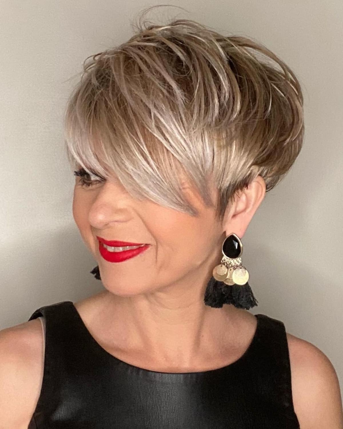 Dark Blonde Pixie for Short Hair