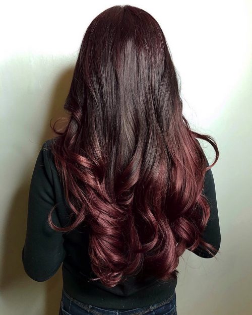 Dark Chocolate Mahogany hair color