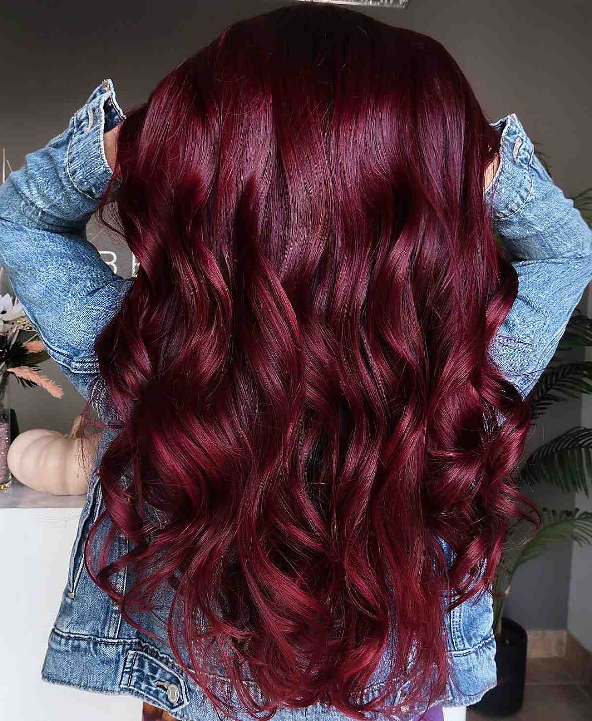 dark ruby red hair color