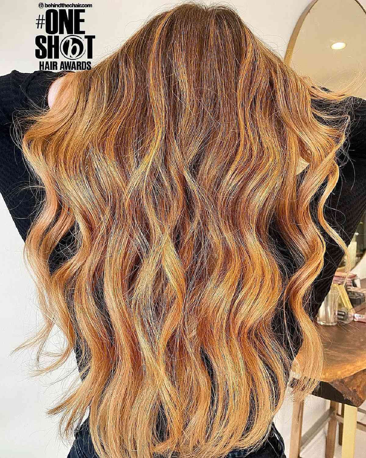 Delicious Strawberry Blonde Balayage