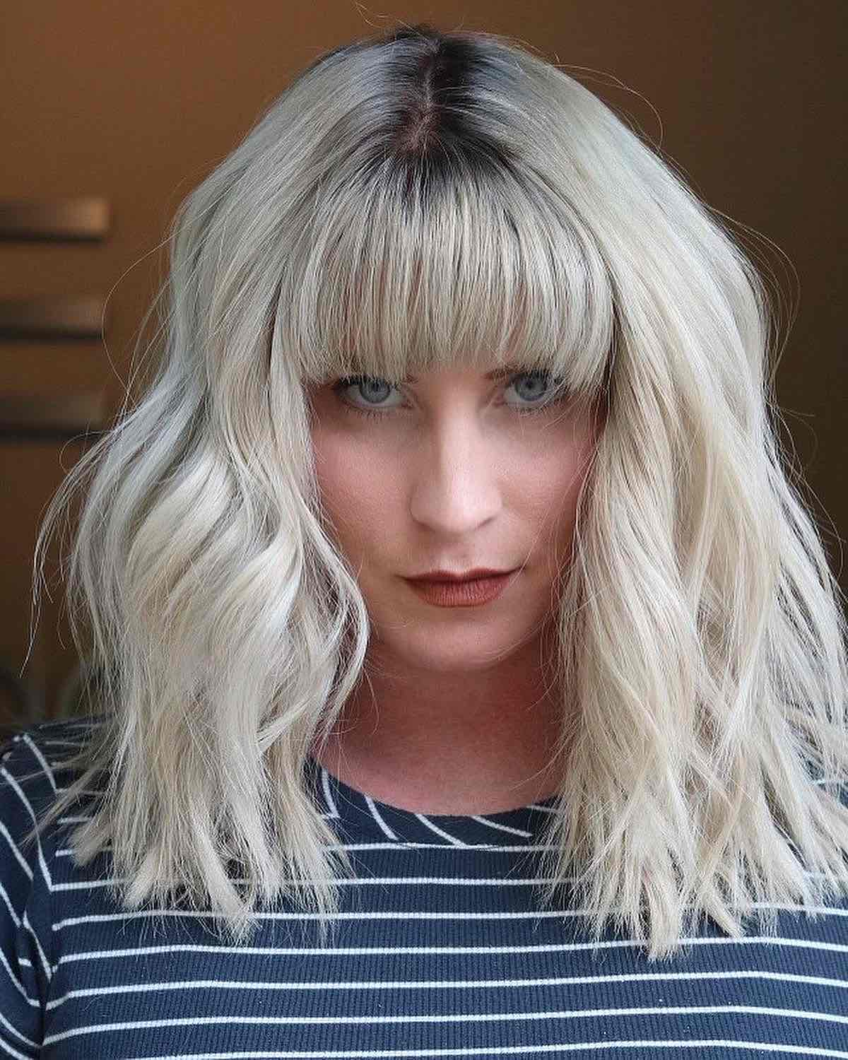 dimensional platinum blonde