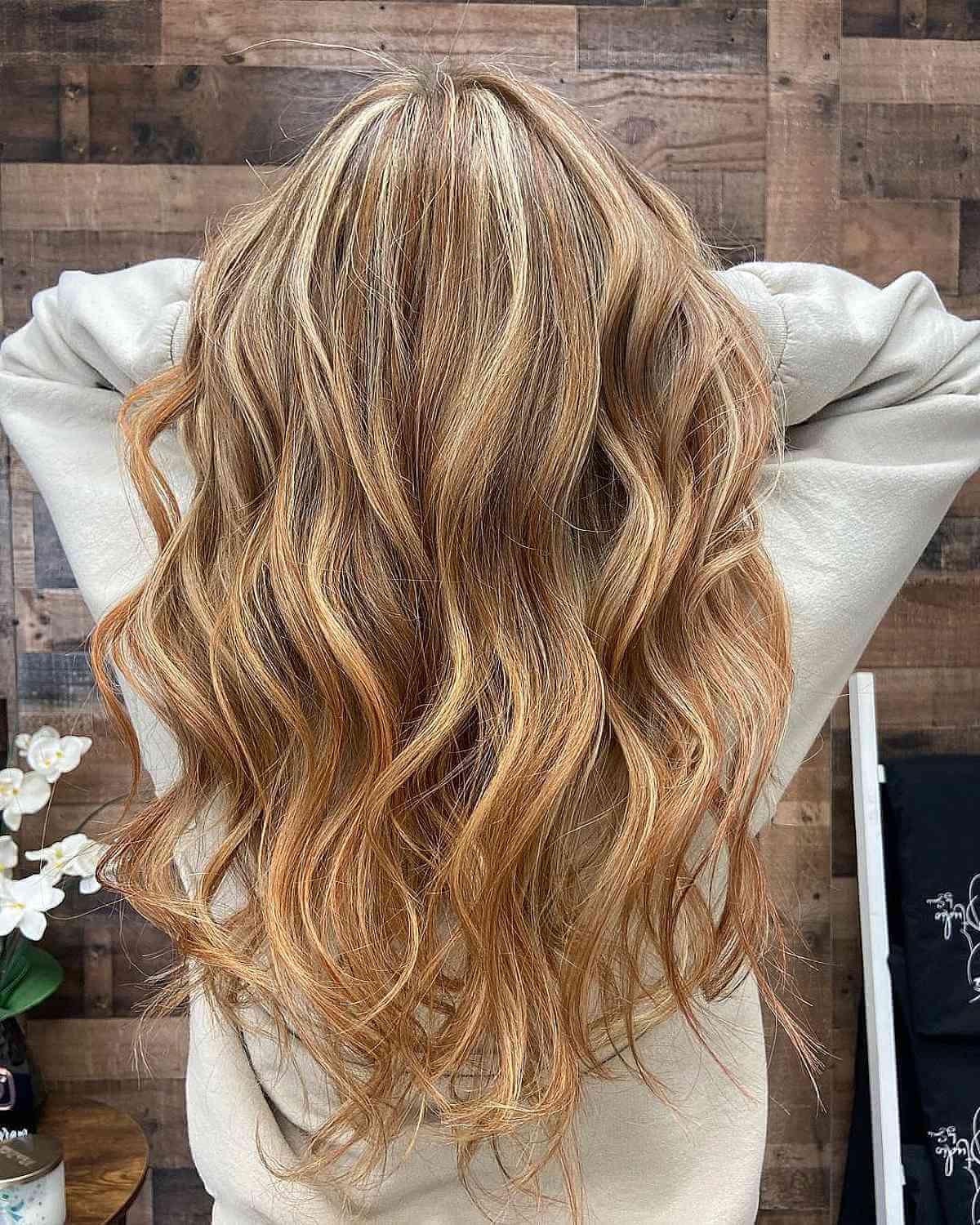 Dimensional Strawberry Blonde Hair Highlights