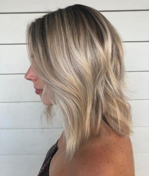 Dirty Ash Blonde on Shoulder Length Hair