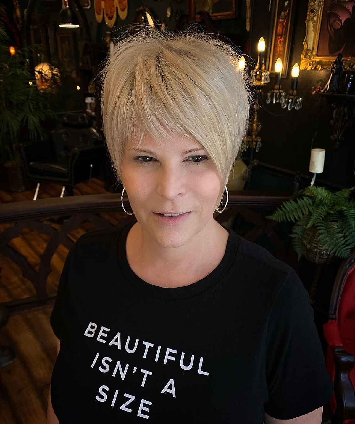 dirty blonde pixie for very short hair