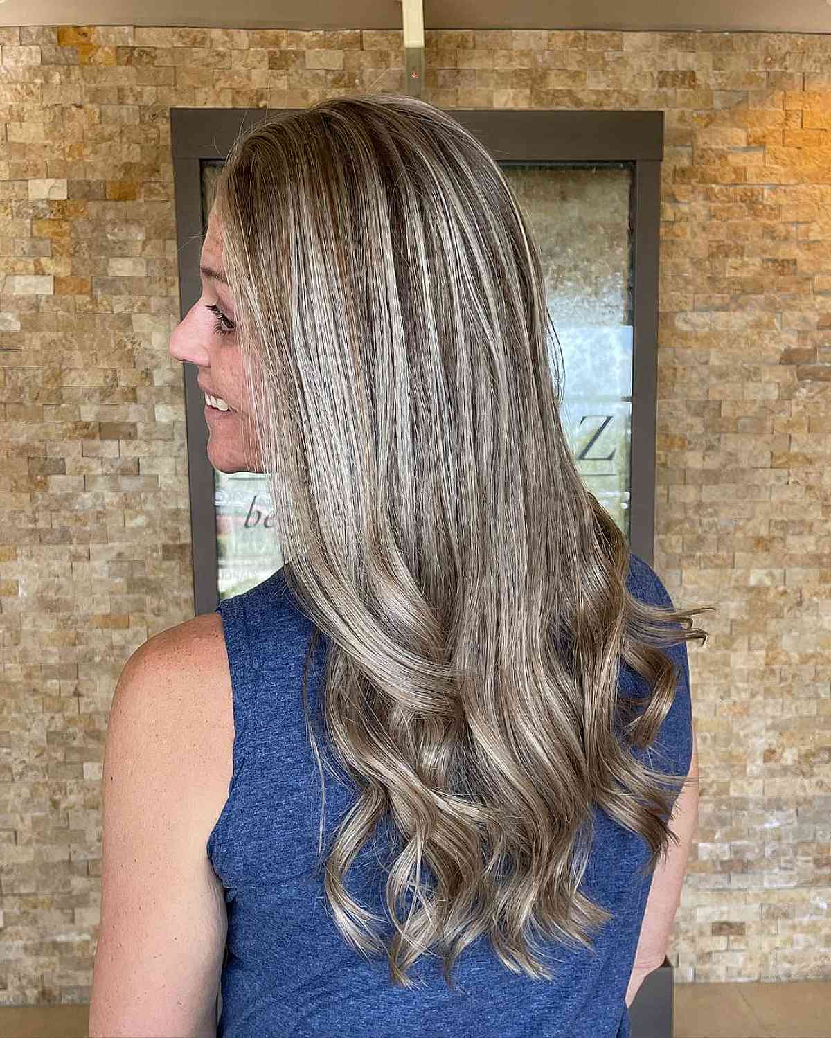 Dirty Blonde with Platinum Highlights